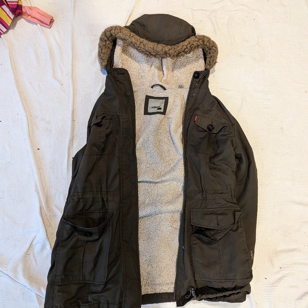 Levi Field Jacket Medium Females Military Forest Green